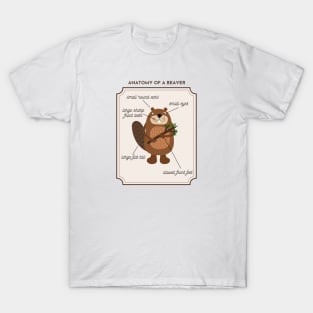 Anatomy of a Beaver T-Shirt